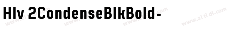 Hlv 2CondenseBlkBold字体转换